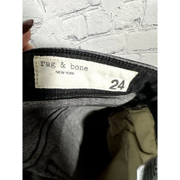 RAG & BONE LADIES NINA HIGH RISE ANKLE CIGARETTE JEANS (24)  EUC    F-298 - Picture 6 of 7